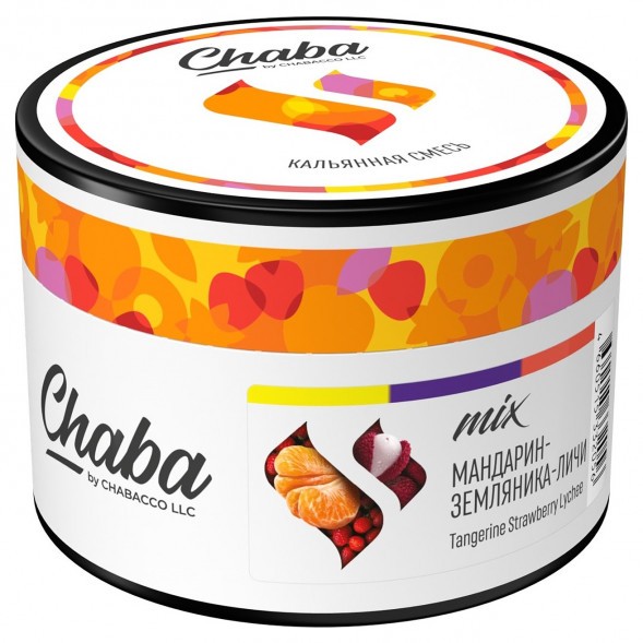 Смесь Chaba Mix - Tangerine Strawberry Lychee (Мандарин, Земляника, Личи, 40 грамм) купить в Владивостоке