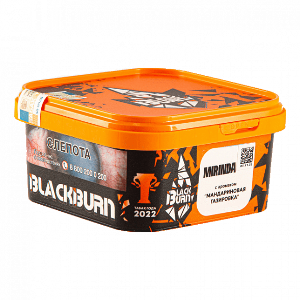 Табак BlackBurn - Mirinda (Мандариновая Газировка, 200 грамм) купить в Владивостоке