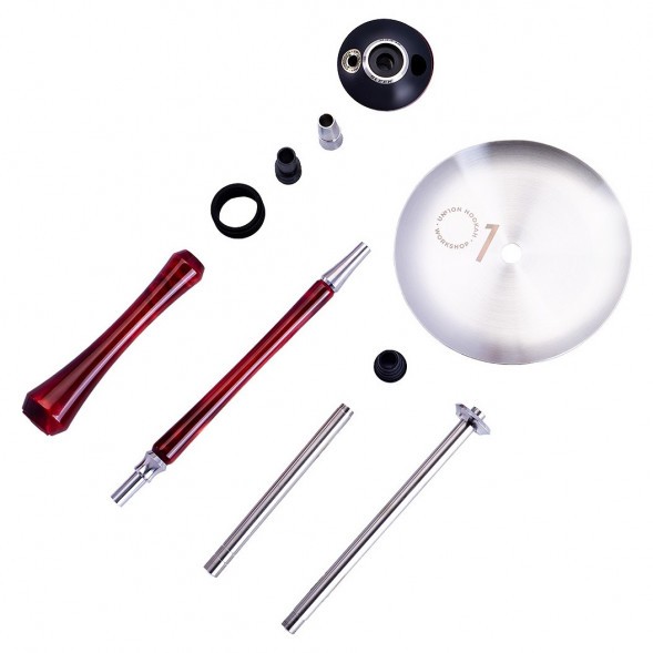 Кальян UNION - Sleek Акрил (Красный, Без Колбы) купить в Владивостоке