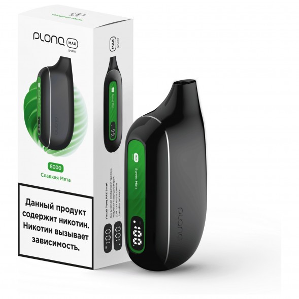PLONQ MAX SMART - Сладкая Мята (8000 затяжек) купить в Владивостоке