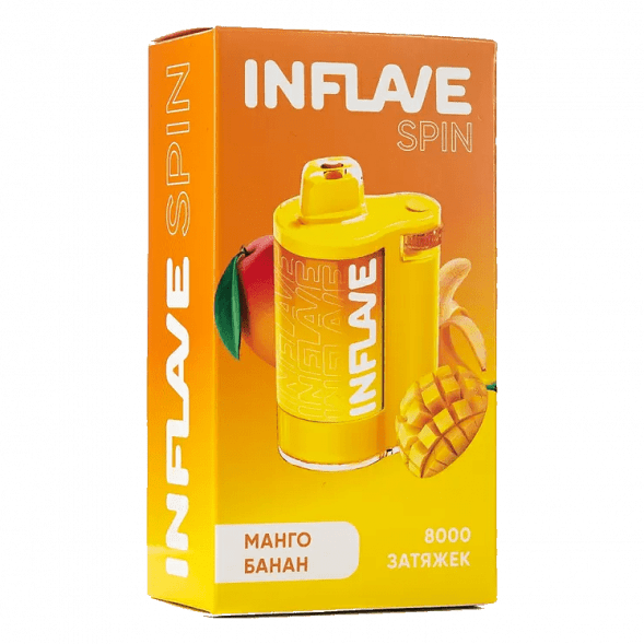 INFLAVE SPIN - Манго Банан (8000 затяжек) купить в Владивостоке