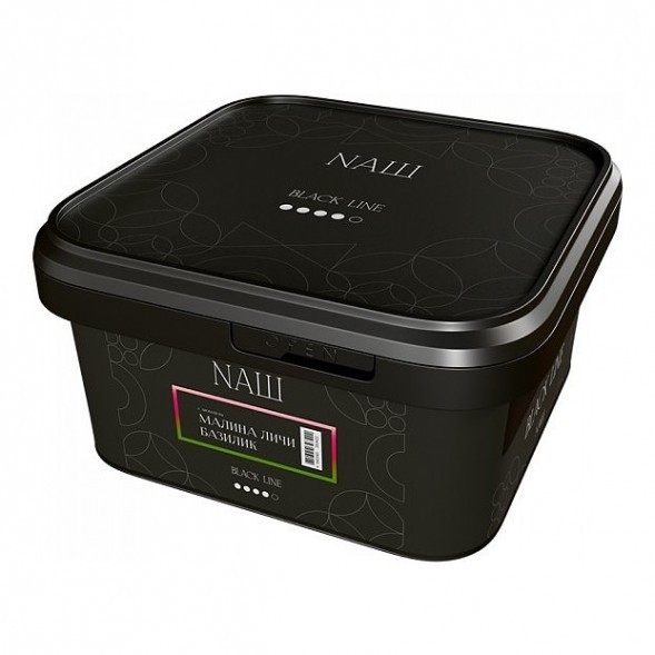 Табак NАШ BLACK - Малина Личи Базилик (200 грамм) купить в Владивостоке