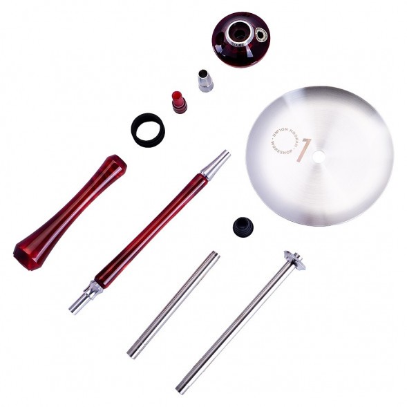 Кальян UNION - Sleek Акрил Full (Красный, Без Колбы) купить в Владивостоке