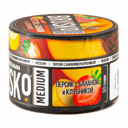 Смесь Brusko Medium - Персик с Бананом и Клубникой (50 грамм)
