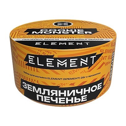 Табак Element Земля - Cookie Monster NEW (Земляничное Печенье, 25 грамм) купить в Владивостоке