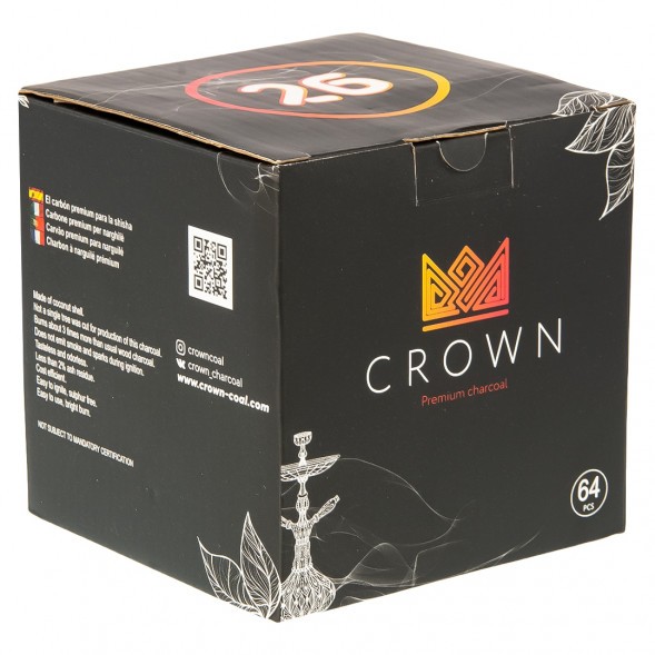 Уголь Crown (26 мм, 64 кубика) купить в Владивостоке