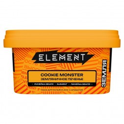 Табак Element Земля - Cookie Monster NEW (Земляничное Печенье, 200 грамм)