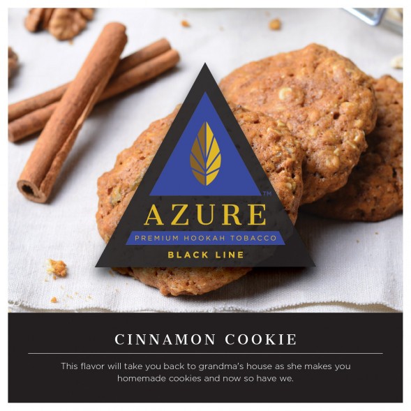 Табак Azure Black - Cinnamon Cookies (Печенье с Корицей, 100 грамм) купить в Владивостоке