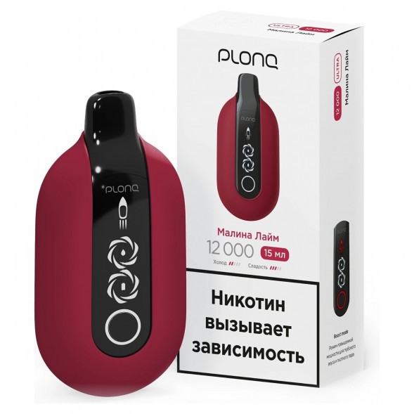 PLONQ ULTRA - Малина Лайм (12000 затяжек) купить в Владивостоке