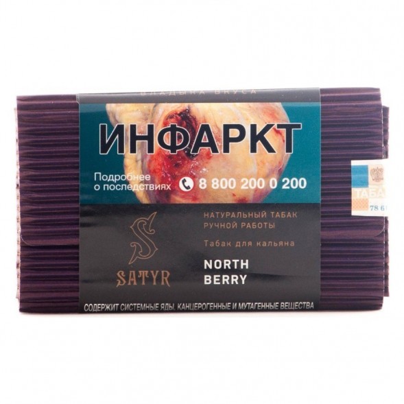 Табак Satyr - North Berry (Северная Ягода, 200 грамм) купить в Владивостоке