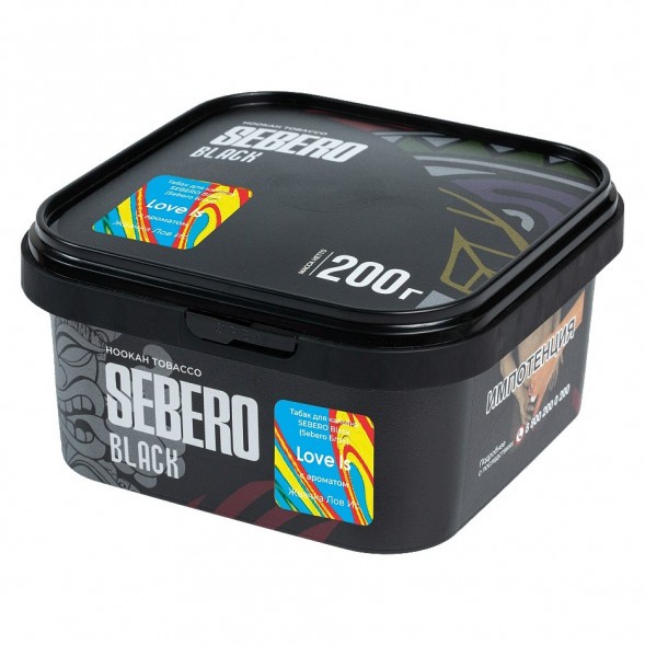 Табак Sebero Black - Love Is (Жвачка Лов Ис, 200 грамм) купить в Владивостоке