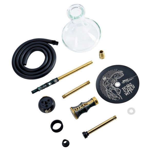 Кальян Alpha Hookah - Beat Vandal Green (Прозрачная Колба) купить в Владивостоке