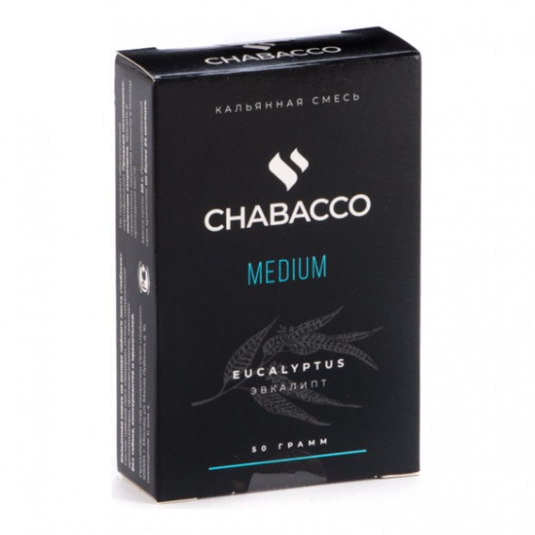 Смесь Chabacco MEDIUM - Eucalyptus (Эвкалипт, 50 грамм) купить в Владивостоке