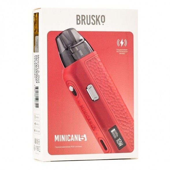 Электронная сигарета Brusko - Minican 5 (Красный) купить в Владивостоке