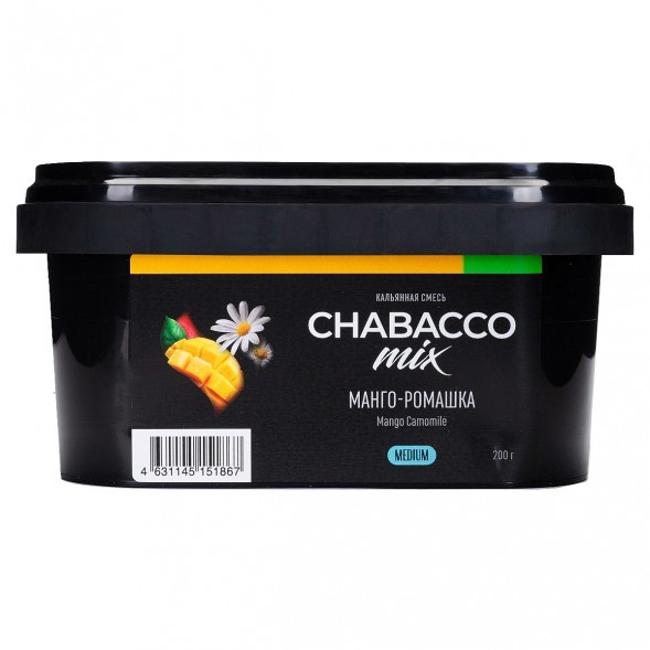 Смесь Chabacco MIX MEDIUM - Mango Camomile (Манго - Ромашка, 200 грамм) купить в Владивостоке