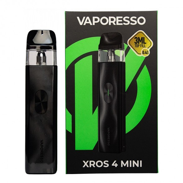 Электронная сигарета Vaporesso XROS 4 Mini - Black (Чёрная) купить в Владивостоке