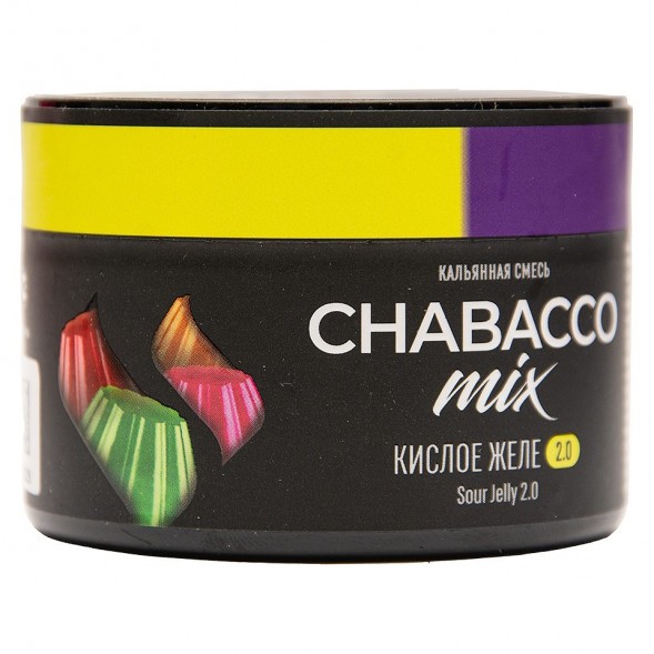 Смесь Chabacco MIX MEDIUM - Sour Jelly 2.0 (Кислое Желе 2.0, 40 грамм) купить в Владивостоке