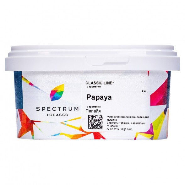 Табак Spectrum - Papaya (Папайя, 200 грамм) купить в Владивостоке