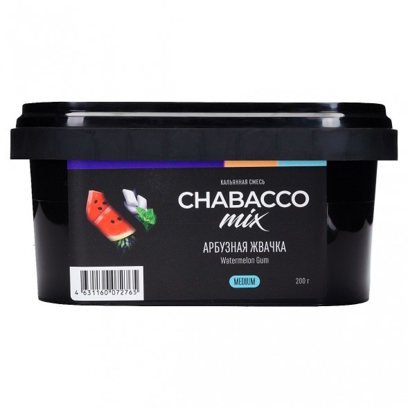 Смесь Chabacco MIX MEDIUM - Watermelon Gum (Арбузная Жвачка, 200 грамм) купить в Владивостоке