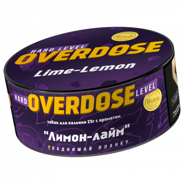 Табак Overdose - Lime-Lemon (Лимон и Лайм, 25 грамм) купить в Владивостоке