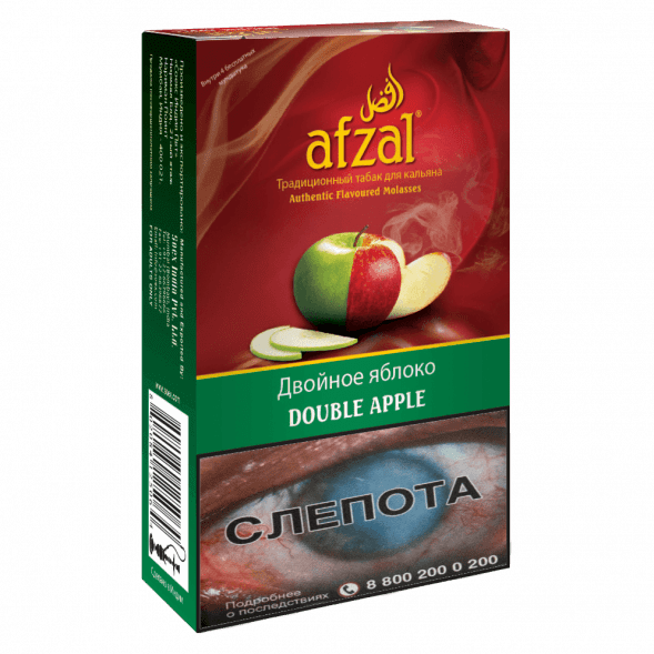 Табак Afzal - Double Apple (Двойное Яблоко, 40 грамм) купить в Владивостоке