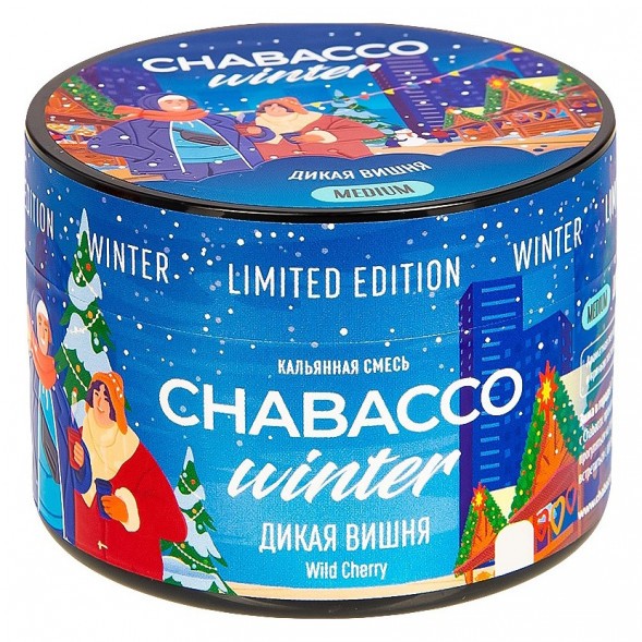 Смесь Chabacco MEDIUM - Wild Cherry (Дикая Вишня, 40 грамм) купить в Владивостоке