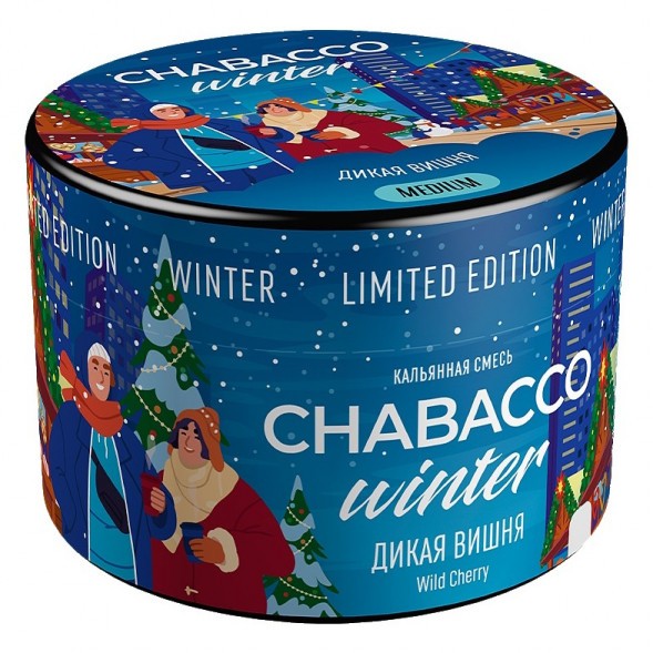 Смесь Chabacco MEDIUM - Wild Cherry (Дикая Вишня, 40 грамм) купить в Владивостоке