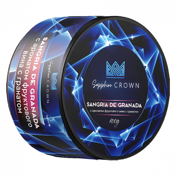 Табак Sapphire Crown - Sangria de Granada (Фруктовое Вино с Гранатом, 100 грамм) купить в Владивостоке