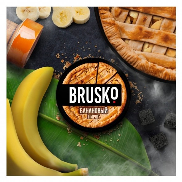 Смесь Brusko Medium - Банановый Пирог (250 грамм) купить в Владивостоке