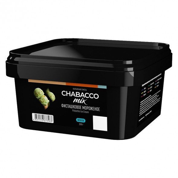 Смесь Chabacco MIX MEDIUM - Pistachio Ice Cream (Фисташковое Мороженое, 200 грамм) купить в Владивостоке