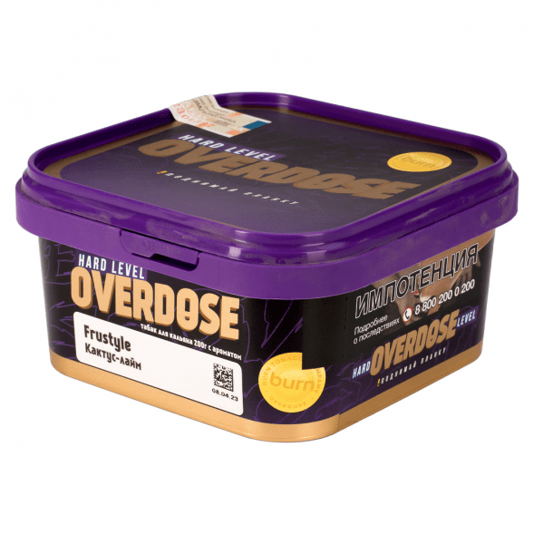 Табак Overdose - Frustyle (Кактус-Лайм, 200 грамм) купить в Владивостоке
