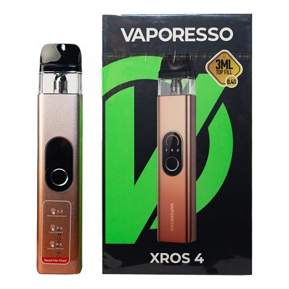 Электронная сигарета Vaporesso XROS 4 - Champagne Gold (Шампанское Золото) купить в Владивостоке