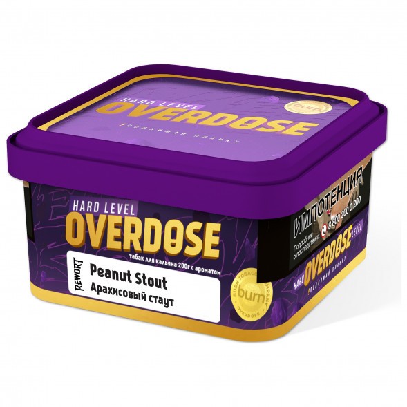 Табак Overdose - Peanut Stout (Арахисовый Стаут, 200 грамм) купить в Владивостоке