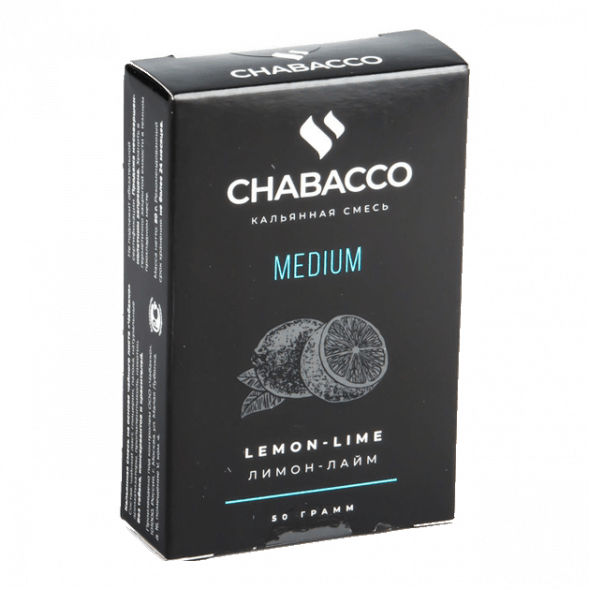 Смесь Chabacco MEDIUM - Lemon-Lime (Лимон - Лайм, 50 грамм) купить в Владивостоке