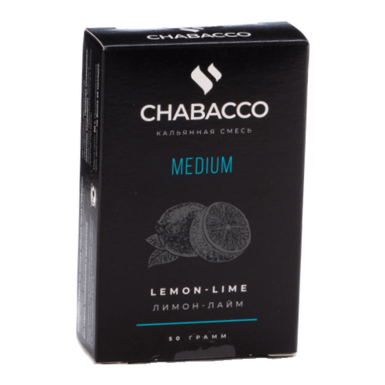 Смесь Chabacco MEDIUM - Lemon-Lime (Лимон - Лайм, 50 грамм) купить в Владивостоке