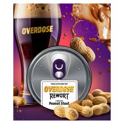 Табак Overdose - Peanut Stout (Арахисовый Стаут, 100 грамм)