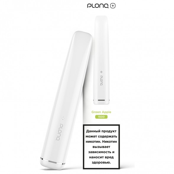 PLONQ PLUS - Зелёное Яблоко (1500 затяжек) купить в Владивостоке