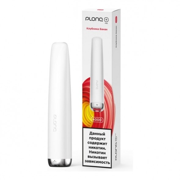 PLONQ PLUS PRO - Клубника Банан (Strawberry Banana, 4000 затяжек) купить в Владивостоке