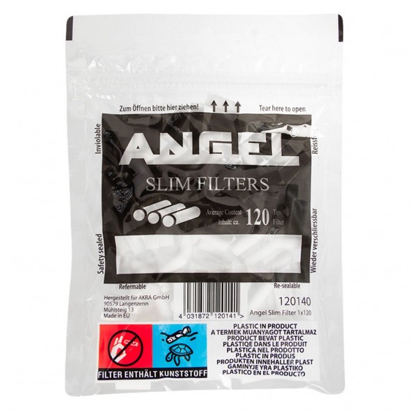 Фильтры для самокруток Angel - Slim (120 штук, 15х6 мм) купить в Владивостоке