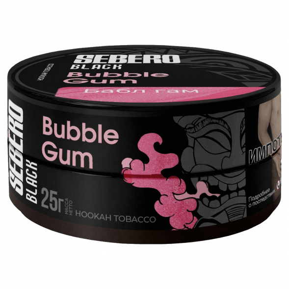 Табак Sebero Black - Bubble Gum (Бабл Гам, 25 грамм) купить в Владивостоке