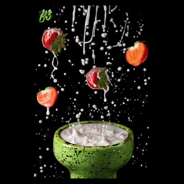 Табак B3 - Strawberry Yougurt (Клубничный Йогурт, 250 грамм) купить в Владивостоке