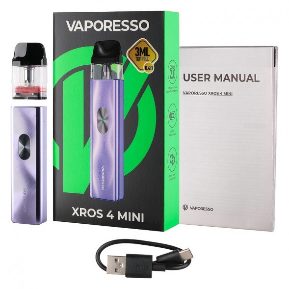Электронная сигарета Vaporesso XROS 4 Mini - Ice Purple (Фиолетовый Лёд) купить в Владивостоке