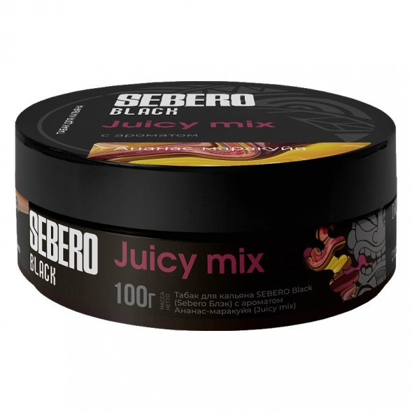 Табак Sebero Black - Juicy Mix (Ананас и Маракуйя, 100 грамм) купить в Владивостоке