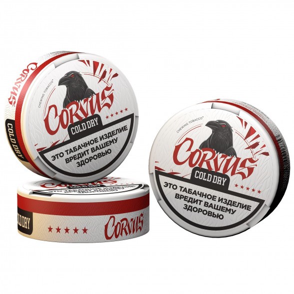 Табак жевательный CORVUS - Cold Dry STRONG (13 грамм) купить в Владивостоке