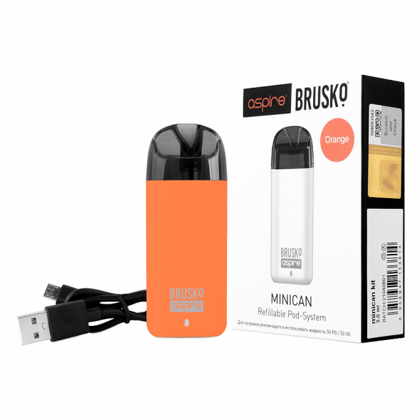 Электронная сигарета Brusko - Minican (350 mAh, Оранжевый) купить в Владивостоке