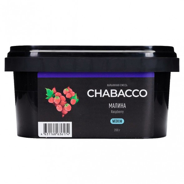 Смесь Chabacco MEDIUM - Raspberry (Малина, 200 грамм) купить в Владивостоке