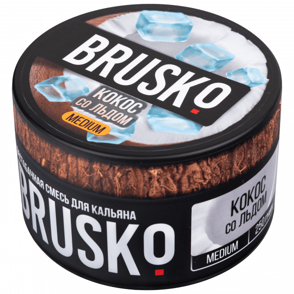 Смесь Brusko Medium - Кокос со Льдом (250 грамм) купить в Владивостоке