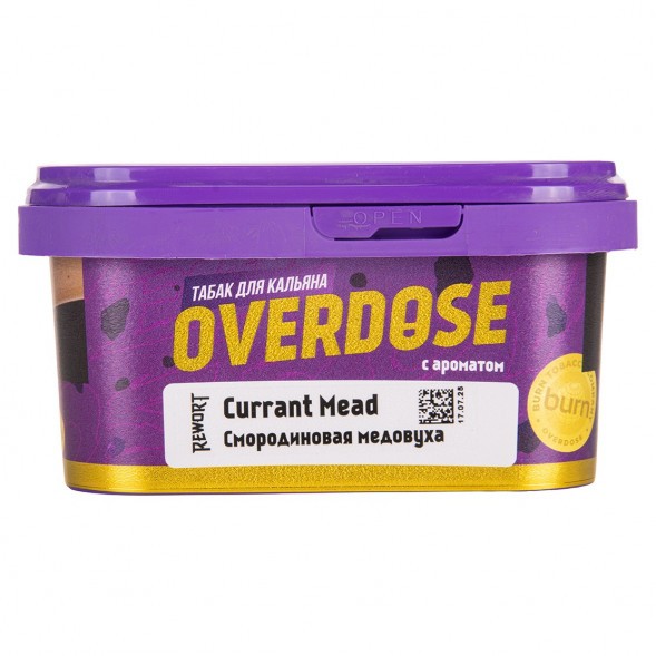 Табак Overdose - Currant Mead (Смородиновая Медовуха, 200 грамм) купить в Владивостоке