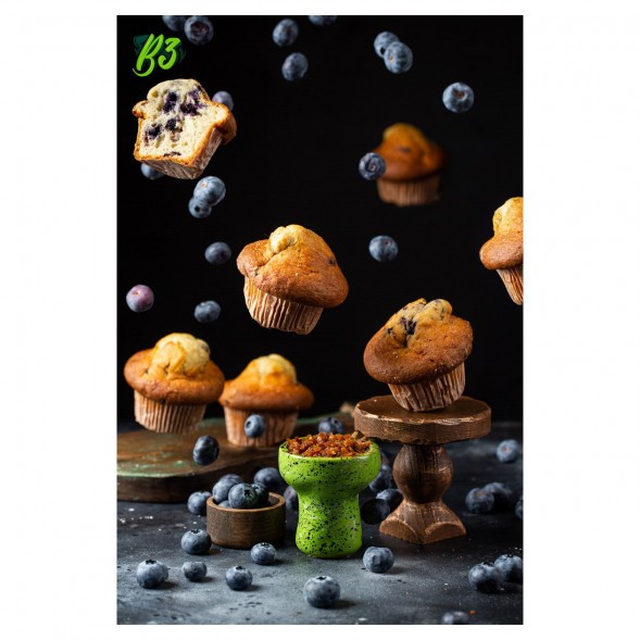 Табак B3 - Blueberry Muffin (Черничный Маффин, 50 грамм) купить в Владивостоке
