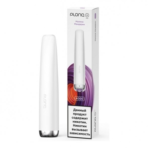 PLONQ PLUS PRO - Малина Мандарин (Raspberry Tangerine, 4000 затяжек) купить в Владивостоке